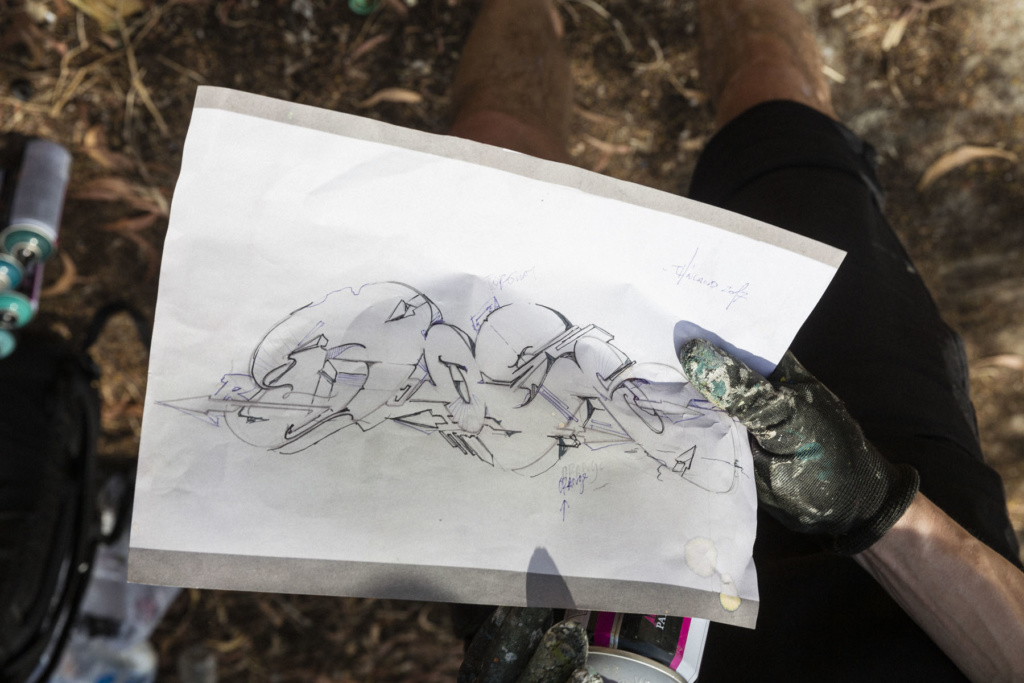 Sketch DOES Summer Breeze graffiti Ironlak Thailand Luke Shirlaw